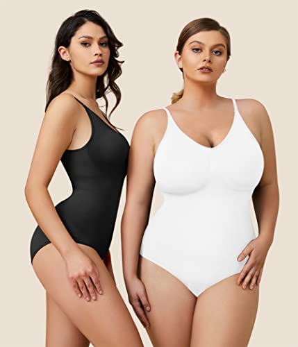 BRABIC Bodysuit for Women Seamless Tummy Control Shapewear Sleeveless Tank Tops Body Shaper2