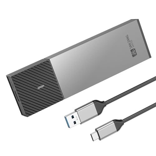 Ya en mundofriki.es: SANZANG Caja M.2 NVMe SSD Con Transmisión de 10 Gbit/s, Adaptador USB 3.2 para 2230 2242 2260 2280 PCIe NVMe M-Key y M+B Key (Sin Herramientas, Tipo C a A)
