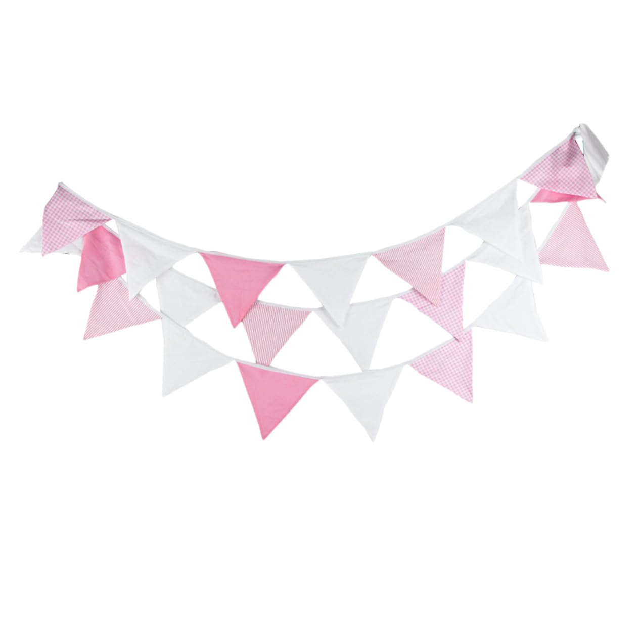 Happyyami 3 Piezas Del Banderín De La Boda Empavesado Del Banderín Del Triángulo Banderín De Cumpleaños Pancarta Rosa Blanca Del Empavesado Pancartas Cuarto De Los Niños