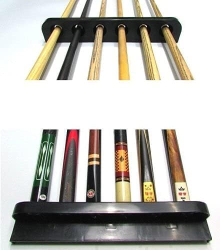 JBB Snooker Cue stick Stand || Snooker Cue Stick Rack and Pool Cue Stick Rack || Pool cue stick Stand || Black, Standard Size for 6 Cues 3