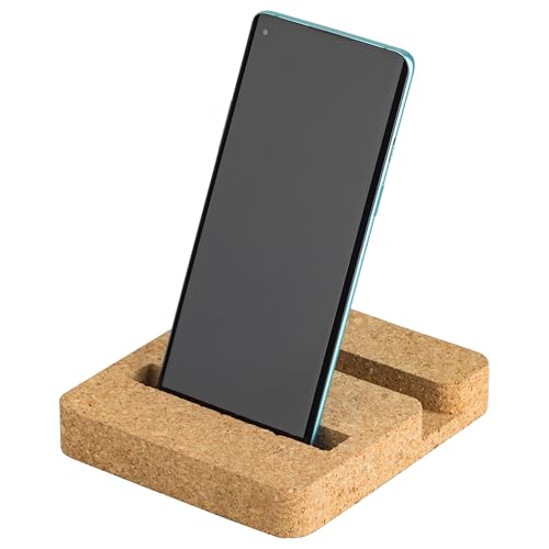 Support pour smartphone et tablette en liège pressé universel