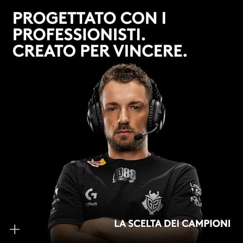 PRO X2 Lightspeed Cuffie Gaming Wireless, Microfono a Braccio Rimovibile, Driver Grafene 50 mm, DTSHeadphone X2.0, Surround7.1, Bluetooth/USB/3.5 Aux, Bianco - Cuffia gaming - Immagine 1