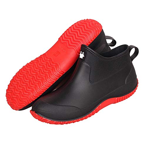 SMajong Rain Boots for Women Waterproof Garden Shoes Men Anti Slip Rubber Ankle Boots Car Wash Shoes Women's Rain Footwear4
