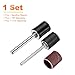 HARFINGTON 3pcs Sanding Drums Sleeves Set 3/8 Inch Grit 400 Sanding Sandpaper with Mandrel Rotary Tool Mini Sanding Drum Kit for Metal Jewelry Wood Fine Processing Polishing