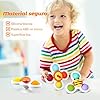 ECHOCUBE Juguetes Giratorios con Ventosa, 3 Piezas Juguetes Sensoriales Giratorios Educativos, Juguete Ventosa Trona, Juguetes de Baño con Ventosa para Niños y Niñas #3