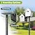 Bird Feeder Pole, 80 Inch Bird House Pole Stand for Outdoors Heavy Duty Metal Feeding Station Kit with 2 Hooks for Birdhouse & Pole Mount birdfeeders Outside, 1 Inch Diameter, 1 Pack