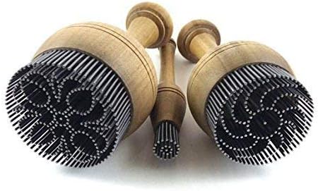 Three-piece traditional Uzbek bread stamp set, bread stamper set 6 cm / 1.5 cm / 5 cm diameter + BONUS