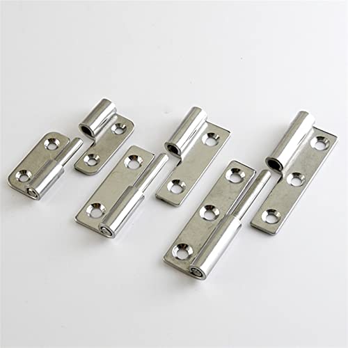 Dobradiças 2 Pçs Aço Inoxidável 304 Dobradiça Removível Banheiro Cozinha Porta Dobrável Plana Ferrag