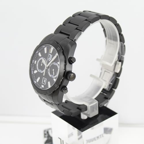 Lowell Orologio Uomo Cronografo Juventus Calcio Acciaio Ip Nero Prodotto Ufficiale - 4