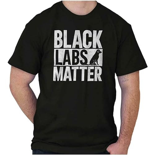 Black labs matter funny pet dog owner gift adult short sleeve crewneck tee men t shirt tops tee black xxl
