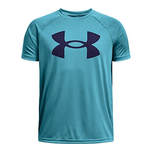 Image of Under Armour Boys' Tech Hybrid Printed Fill Short-Sleeve T-Shirt