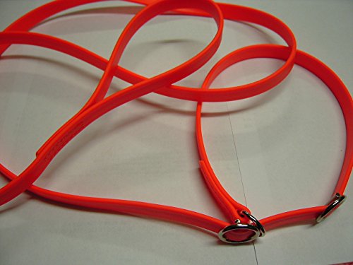 MJH Moxon, Retriever Leine 16mm breit, 3m lang mit Handschlaufe (orange)