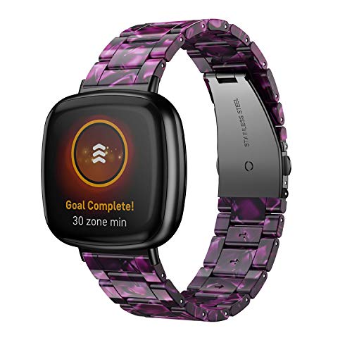 Correa de resina compatible con Fitbit Versa 3 y Sense miniatura 1
