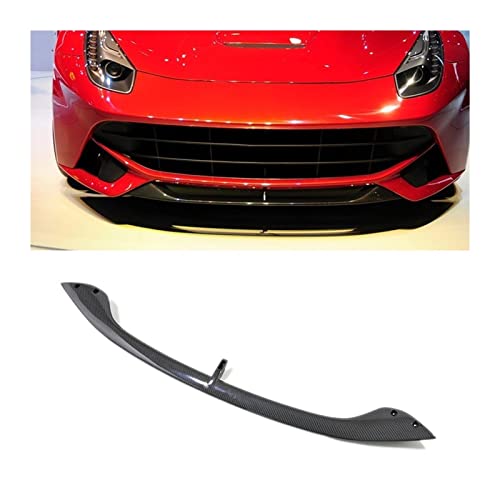 Homanpp para Ferrari F12 para Berlinetta 2013-2014 Coche Fibra Carbono Parachoques Delantero Labio Difusor Spoiler Deflector Protector Divisor Barbilla Delantal Cuerpo Kit (Color : Middle Section)