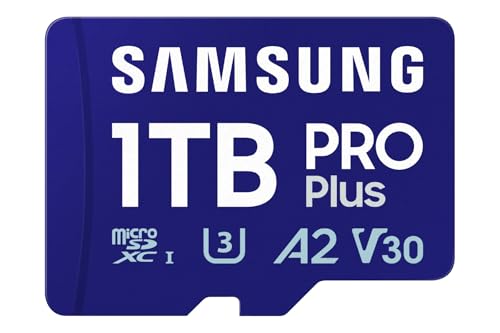 Samsung Memorie MB-MD1T0SA PRO Plus Scheda MicroSD per Mobile e Console Gaming da 1TB, UHS-I U3, Fino a 180 MB/s