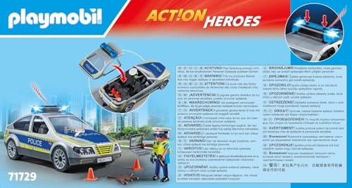 Voiture Police Avec Sirène Et Gyrophare Playmobil La Boite - vue 8