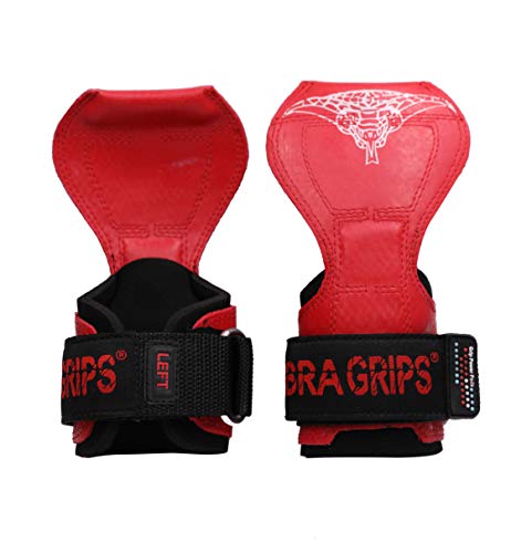 Image of Cobra Grips Weight Lifting Gloves with Adjustable Neoprene Padded Wrist Wraps - Heavy Duty Alternative to Power Lifting Hooks for Deadlifts