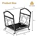 COSTWAY Firewood Rack, Heavy Duty Metal Fireplace Log Holder, Indoor Outdoor Wood Storage Stacking Shelf, 50kg/60kg Load Capacity (with Solid Base Board, 44 x 32 x 40cm) COSTWAY Firewood Rack, Heavy Duty Metal Fireplace Log Holder, Indoor Outdoor Wood Storage Stacking Shelf, 50kg/60kg Load Capacity (with Solid Base Board, 44 x 32 x 40cm)