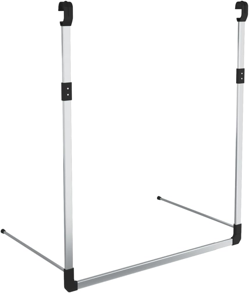 vidaXL Wardrobe Hanging Rail Silver
