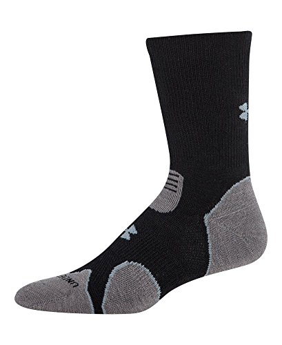 Under Armour Hitch Heavy Cushion Boot Socks (1-Pack), Black/Graphite, Large