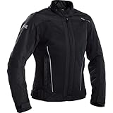 Richa Motorradjacke mit Protektoren Motorrad Jacke Airstream-X Damen Textiljacke schwarz 3XL, Tourer, Ganzjährig, Polyester
