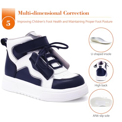 Toddlers Orthopedic Shoes with Ankle and Arch Support,Thick Sole Sneakers4