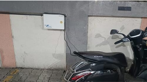 Image of Anchor & POLYCAB Standard Materials for EV Charger Safety Box, Suitable for All Brand Electric Scooters & Cars to Safe Charging at Parking lot. with safty Lock,Gasket,wall mounting, Space & Cooling.
