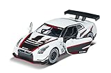 Majorette Racing Nissan Nismo GT3 Drift Toy Car Wheel Opening Parts Trading Card 7.5cm White/Black for Children Aged 3+
