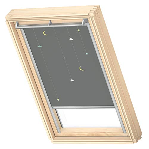 VELUX Original Dachfenster Verdunkelungsrollo für PK06, Mobile, mit Grauer Führungsschiene