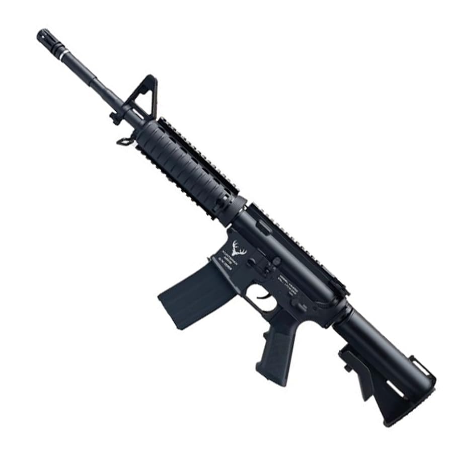 Carabina Huntsman Arms M4 RIS Tactical (4,5mm) | Pack Que Incluye: Rifle Tipo metralleta semiautomática de Aire comprimido + CO2 + balines (Bolas de Acero BB's)