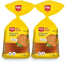 Kit com 2 Pães de Forma Multigrãos Sem Glúten - Dr Schar
