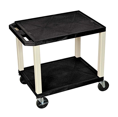 Luxor WT26 26-Inch Two-Shelf AV Cart