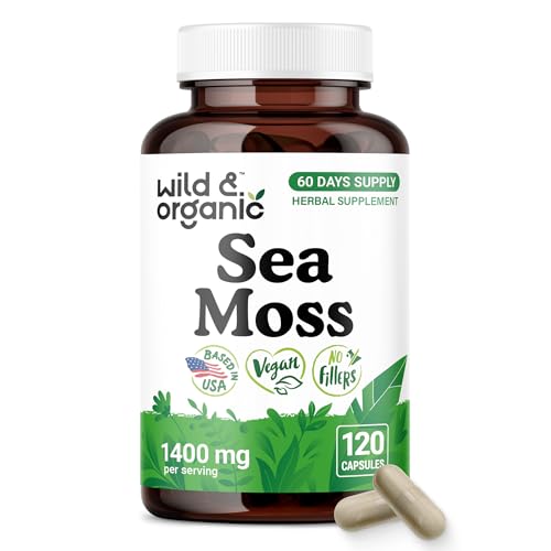 Wild & Organic Sea Moss + Bladderwrack Capsules (120 ct)