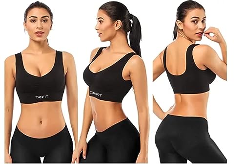 Brassière de sport sans couture anti-irritation avec coussinets amovibles