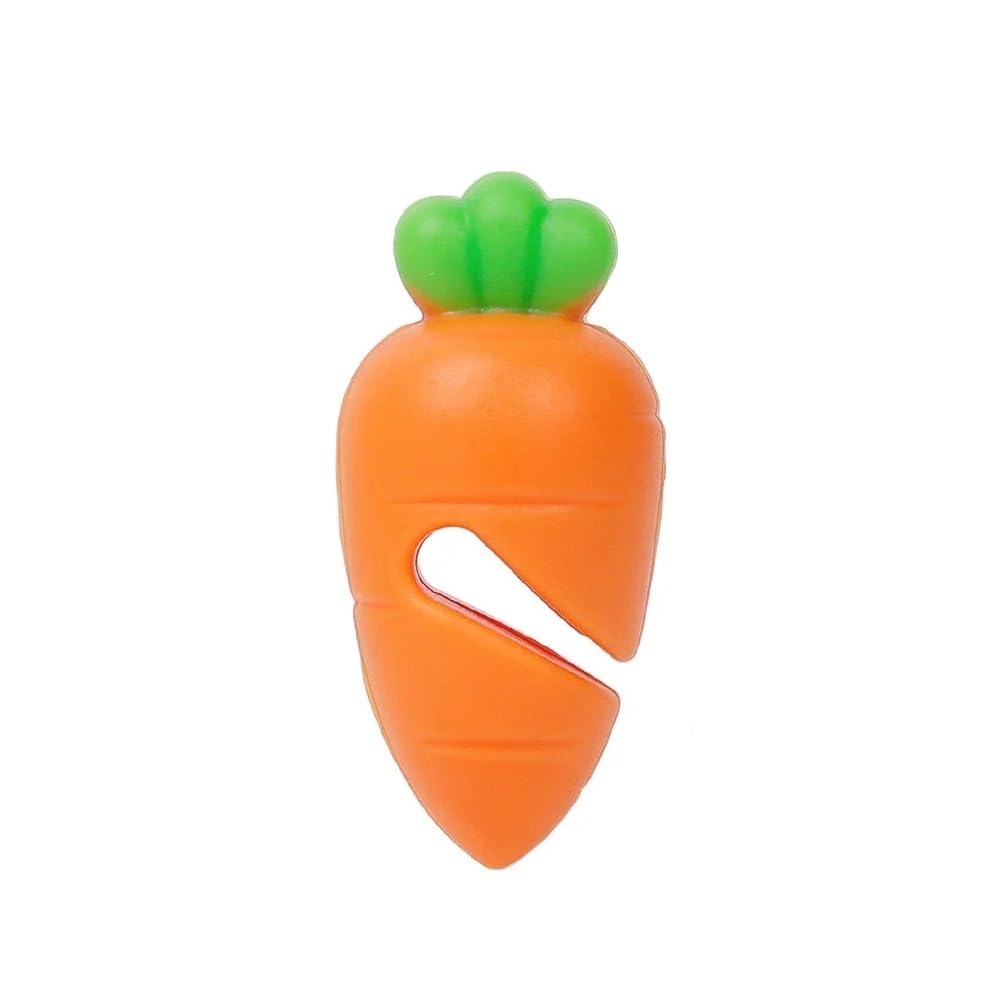 JIUJU 1-3Pcs Silicone Pot Lid Anti-spill Rack Heat-resistant Anti-Overflow(Carrot-(1Pcs))