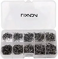 Kit Anzol Chinu 10 Tamanhos 3 Ao 12 Aço Carbono c/Estojo 600un
