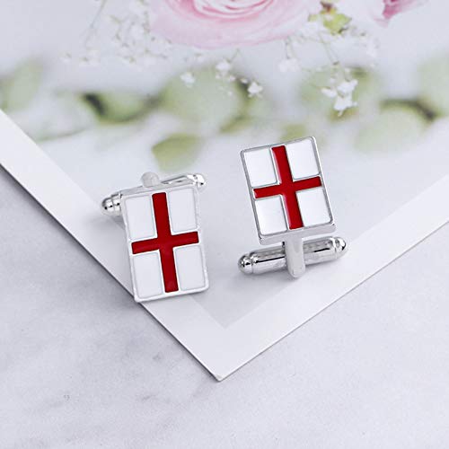 Mancuernillas para hombre KnBoB con bandera de Inglaterra miniatura 3