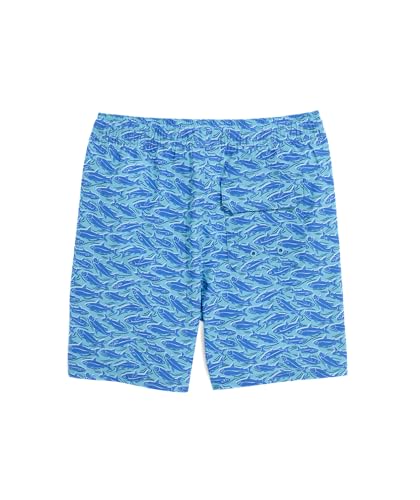 vineyard vines Boys Printed Chappy Swim Trunks, VV Bluff Turqs2