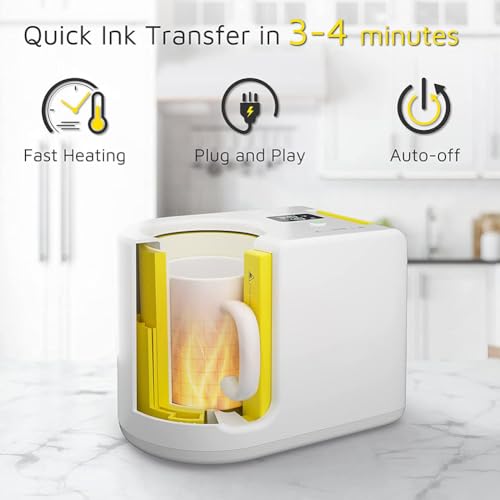 Máquina automática portatil para sublimación de tazas 11oz miniatura 3