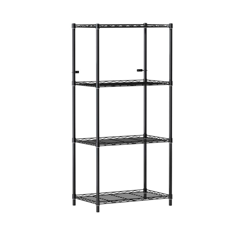 Image of 4-Shelves Heavy Duty Steel Storage Rack | Multipurpose Shelving Unit for Kitchen, Home & Utility