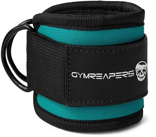 Image of Gymreapers Ankle Straps For Cable Machine Kickbacks, Glute Workouts, Lower Body Exercises - Adjustable Leg Straps with Neoprene Padding