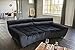 Produktbild KAWOLA Big Sofa NERLA Stoff Velvet Schwarz