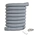 3M Tuyau D'Évacuation D'Eau, Rallonge De Tuyau, Tuyau de Vidange pour Machine à Laver, Flexible d'évacuation Universel, Washing Machine Drain Hose, Rallonge De Tuyau Avec Pinces Et Connecteurs