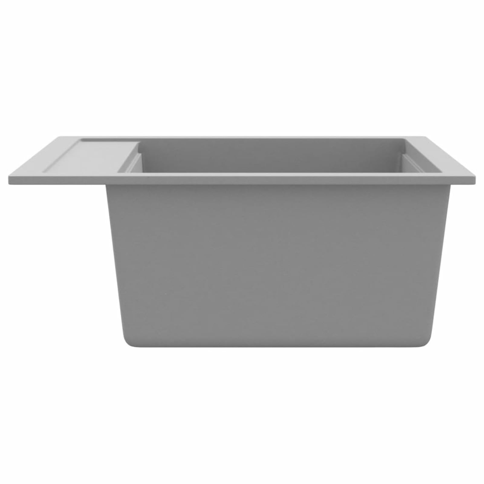 Fregadero de cocina de un seno de granito gris, ShGaxin Mueble Pila Lavadero, Pila Fregadero Cocina, Fregadero Sobre Encimera, Fregadero Baño Encimera, Picas De Cocina
