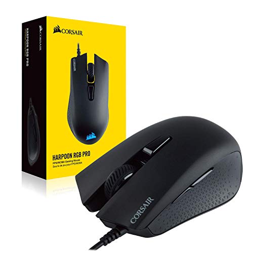 Mouse Gamer Corsair Harpoon RGB PRO 6 Botões 12000DPI Preto - CH-9301111-NA