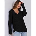 ANRABESS Long Sleeve Shirts for Women V Neck Casual Fall Tops Loose Fit Lightweight Sweaters Tunic Fashion 2024 Clothes - Image 4
