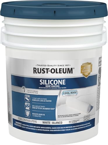 Rust-Oleum 985 Silicone Roof Coating 5 Gallon White