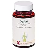 Selen, 120 Kapseln von Quintessence | Höchste Reinheitsgebote | Vegan | Frei von Laktose & Gluten | 200 µg Selen aus Natriumselenit pro Kapsel | Für Immunsystem, Schilddrüse & Zellschutz