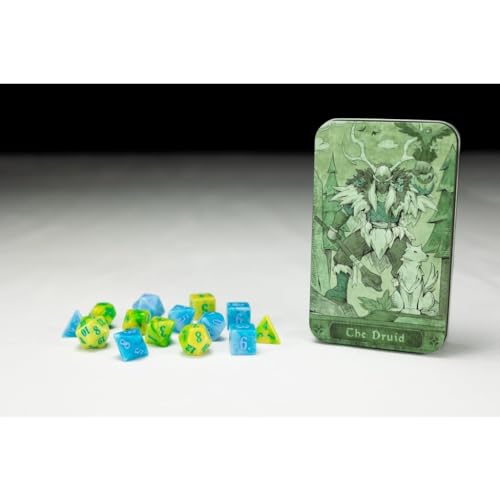 Character Class Dice Set The Druid de Beadle & Grimms con estuche premium 2