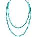 Produktbild BABEYOND Modische Imitation Perlen Kette Flapper Art Deco 1920s Gatsby Kostüm Accessoires Lange Perle Halskette 150 cm / 59" (See Blau)
